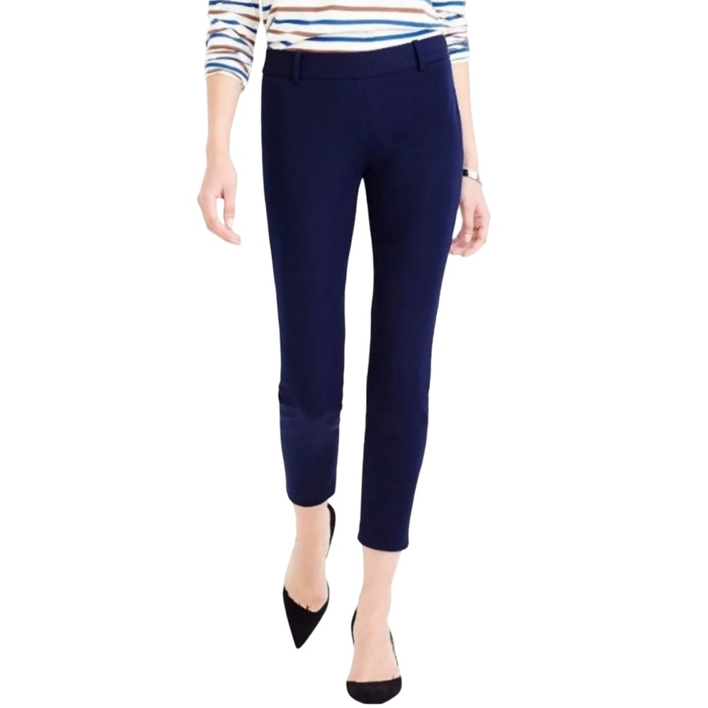 J. Crew Minnie pants in stretch twill navy blue new with tag women’s 0 - Picture 6 of 6